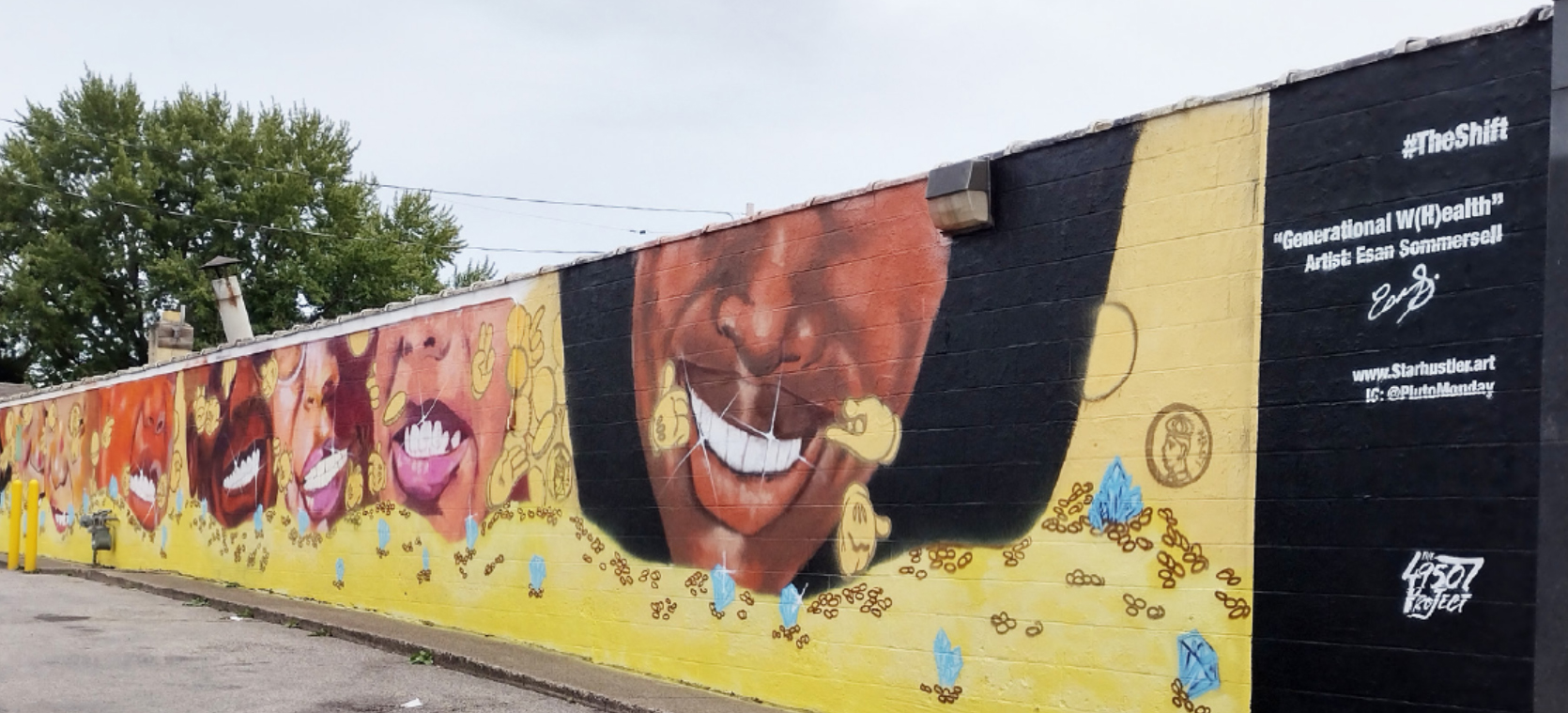 Artist Esan Sommersell Mural Emphasizes The Importance of Generational Wealth and Mental Health